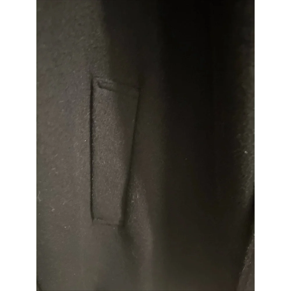 Cianni Cellini Men's Black Wool Coat Size 52R Designed In Italy EUC